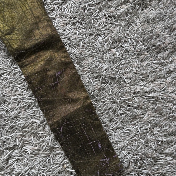 Tripp NYC Skinny Gold / Silver Cotton Spandex *VINTAGE* Sz 27❤️ - Picture 10 of 10